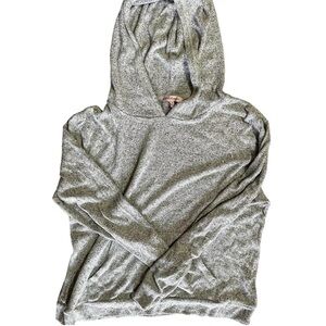 2/$15 Juicy Couture Hoodie Sweatshirt Womens Medium Y2K Gray Rhinestone Sparkle